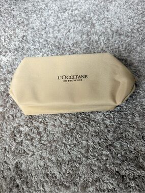 L'OCCITANE Pale Beige Travel Cosmetic Pouch